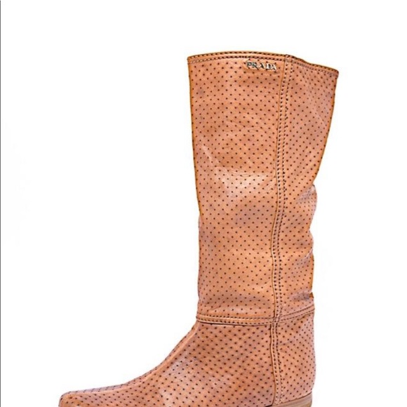 Prada leather scrunch boots - Picture 6 of 7